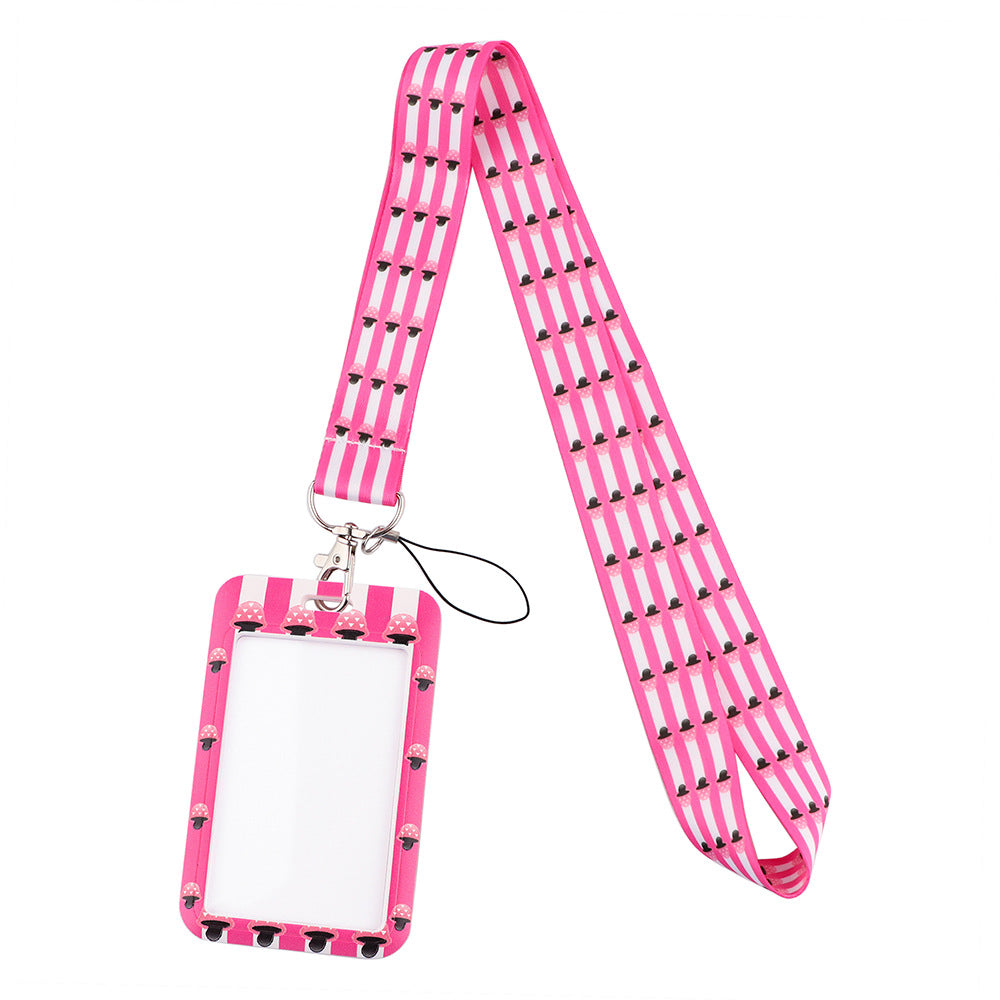 Wholesale Gay Plaid Polyester Badge Lanyard