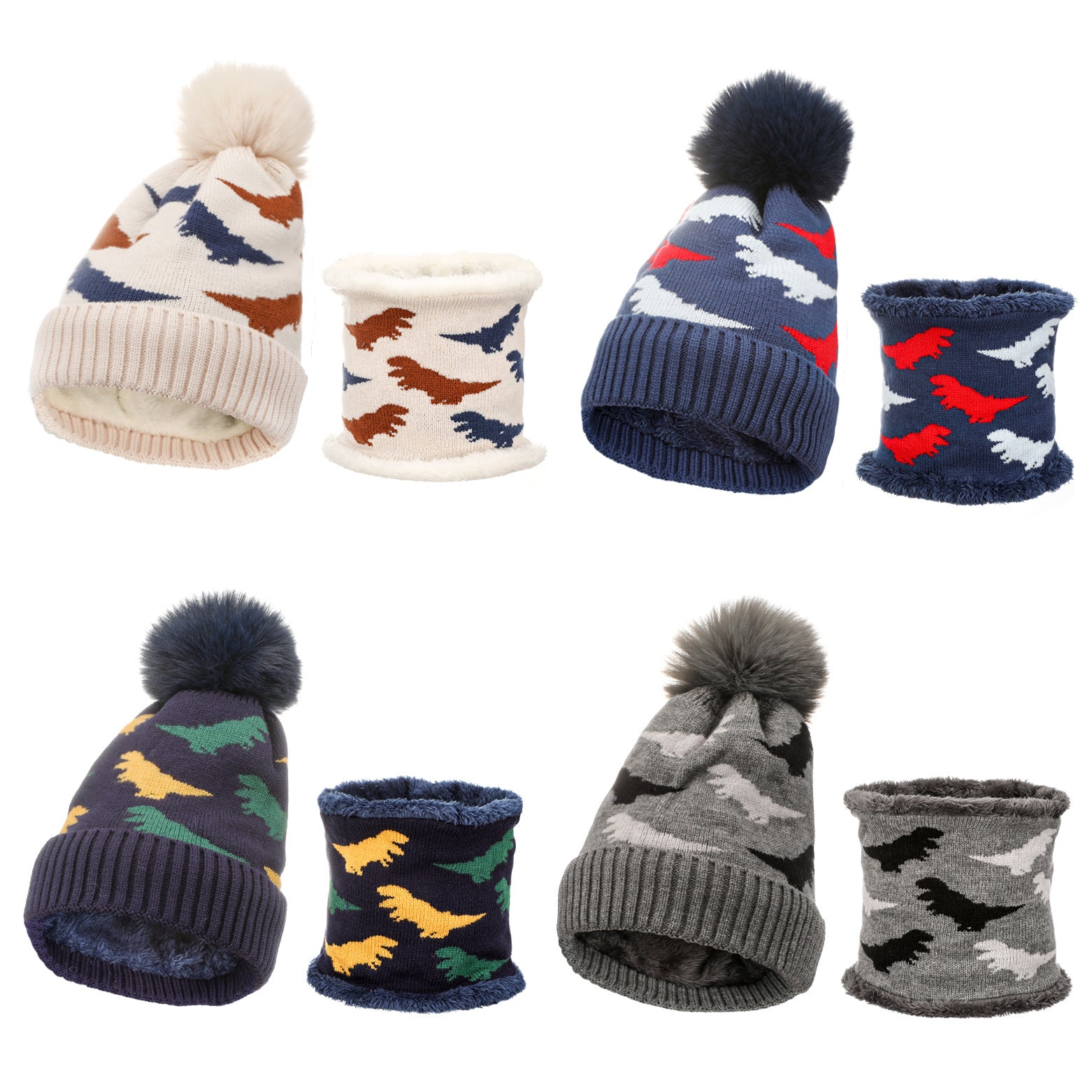 Wholesale Winter Children's Knitted Hat Cat Woolen Hat