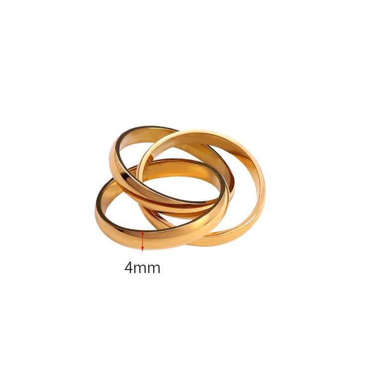 Wholesale Stainless Steel Multi-layer Rings