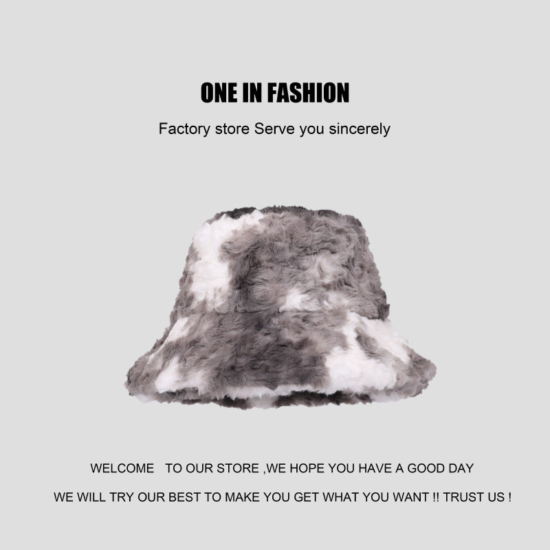 Wholesale Tie Dyed Plush Vintage Fisherman Hats