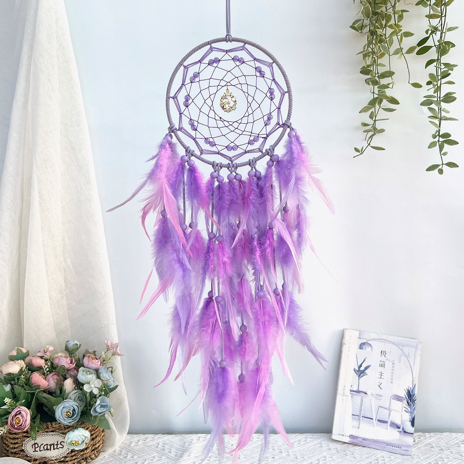 Wholesale Colorful Feather Dream Catcher Decoration