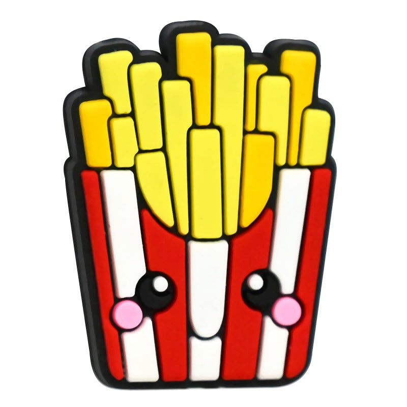 Wholesale Random 100pcs/pack  Cartoon Food Series Pen Beads   Focal Beads