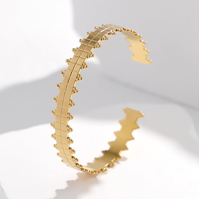 Wholesale Titanium Steel Colorfast Adjustable Stainless Steel Bracelet