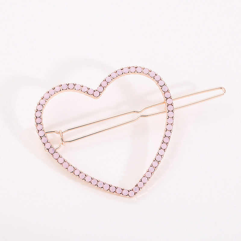 Wholesale Valentine's Day Love Diamond Alloy Hair Clips