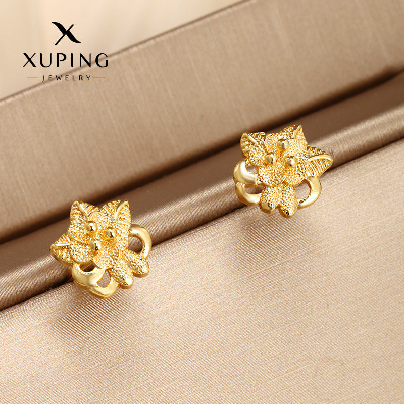 Wholesale Fairy Style Plants Flowers Vintage Simple Style Design Earstuds
