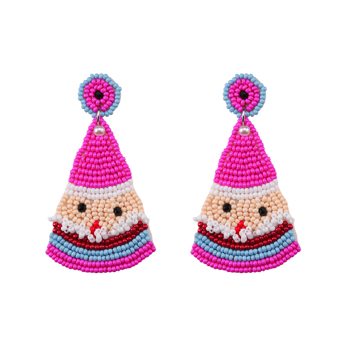 Wholesale Christmas Rice Bead Resin Earrings