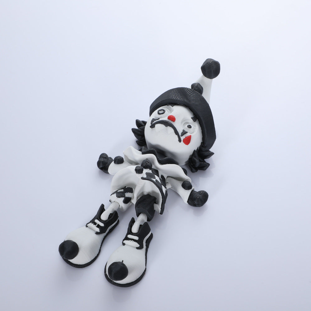 Wholesale 3D Printing Decoration Black and White Doll Desktop Decoration Crafts