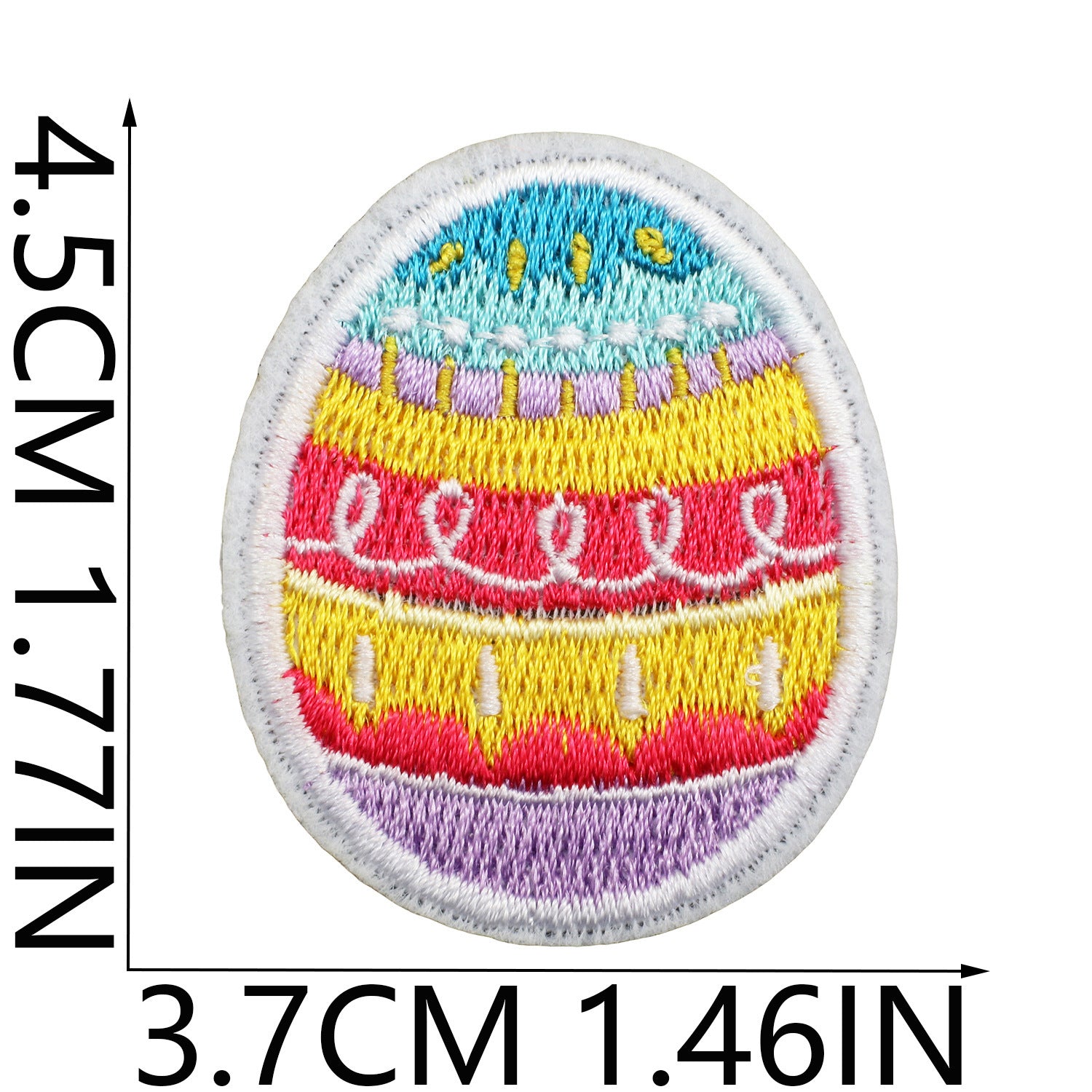 Wholesale Easter Rabbit Easter Egg Carrot Embroidery DIY Patches