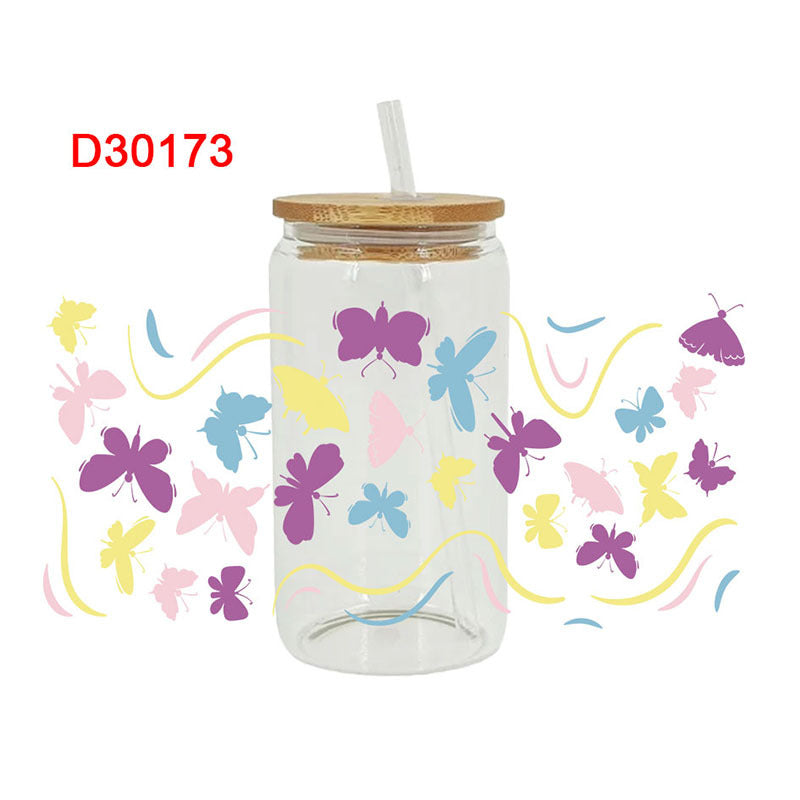 Wholesale UV Transfer Paste Glass Crystal Label Crystal Paste 16OZ UV DTF WRAPS