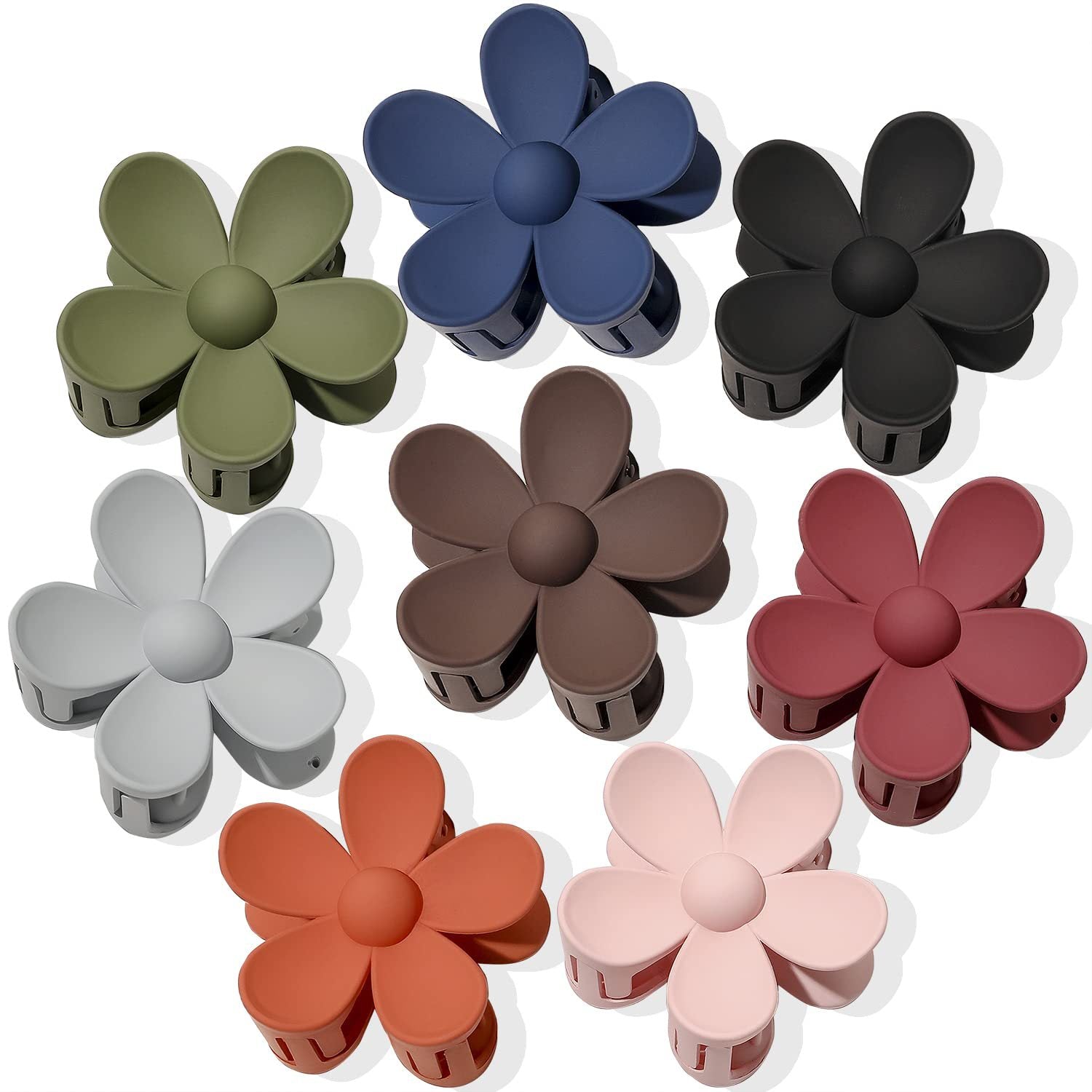 Wholesale ABS Colorful Flower Hair Clips