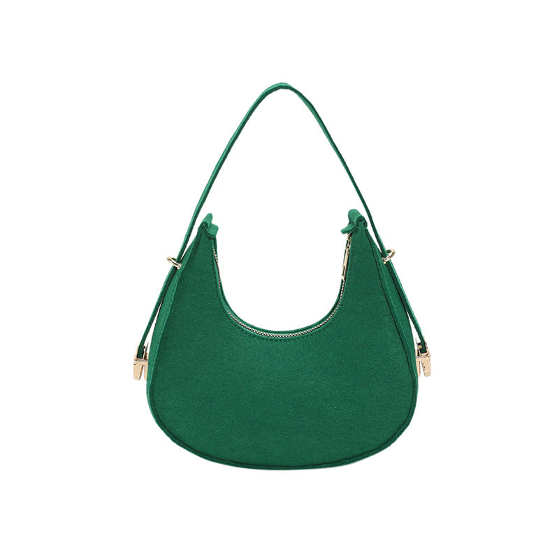 Wholesale Solid Color Plaid Underarm Shoulder Bag Handbag