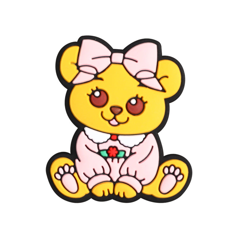 Wholesale 20pcs Cartoon Animal Butterfly Bird Silicone Beads