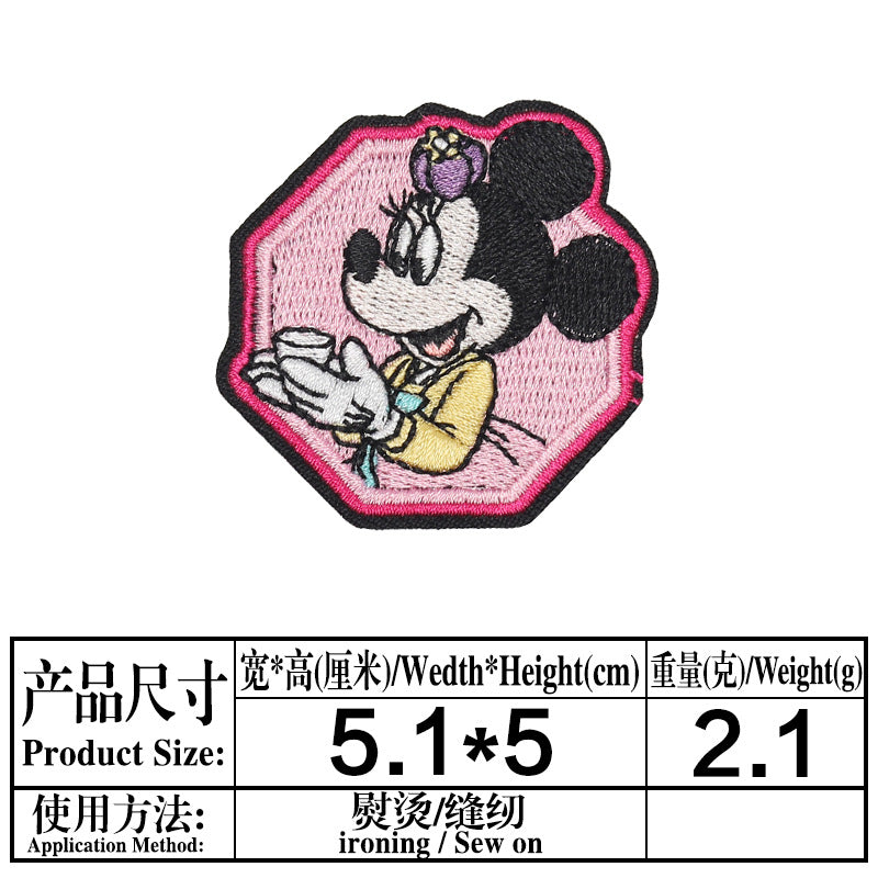 Wholesale Round Cartoon Mouse Embroidered Patch For Clothing Bags And Towels A Chic Decorative Accent OLY Exclusive