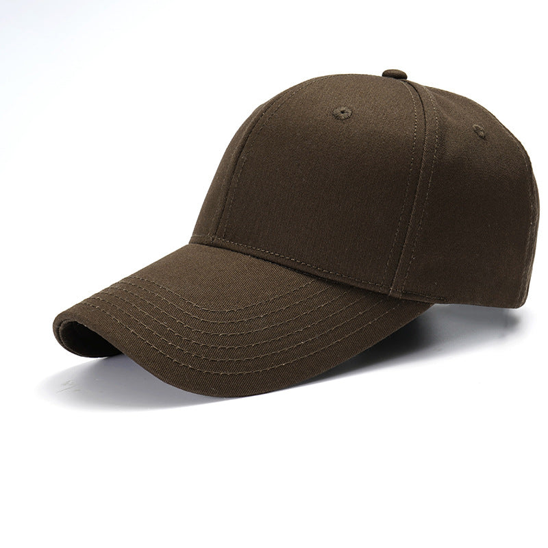 Wholesale Simple Solid Color Hard-top Cotton Large-toe Bib Cap