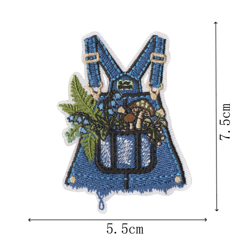 Wholesale Trendy Embroidered Patches Set Of 9 Western Coast Denim Style Self Adhesive Clothing Decor For et Hat Pants DIY Fashion Accessory