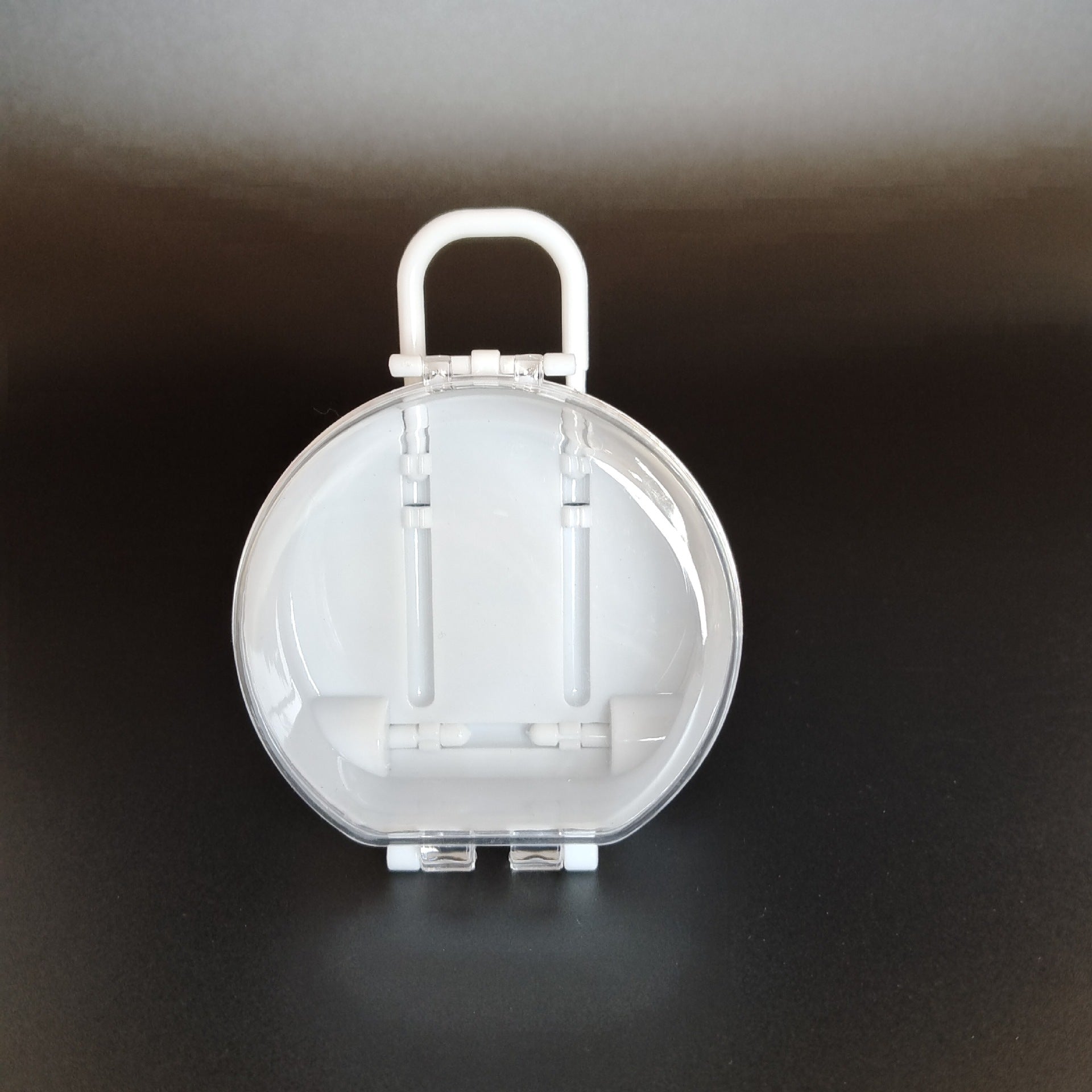 Wholesale 12pcs Christmas Candy Storage Mini Cute Round Trolley Case Plastic Packaging Desk Jewelry Box