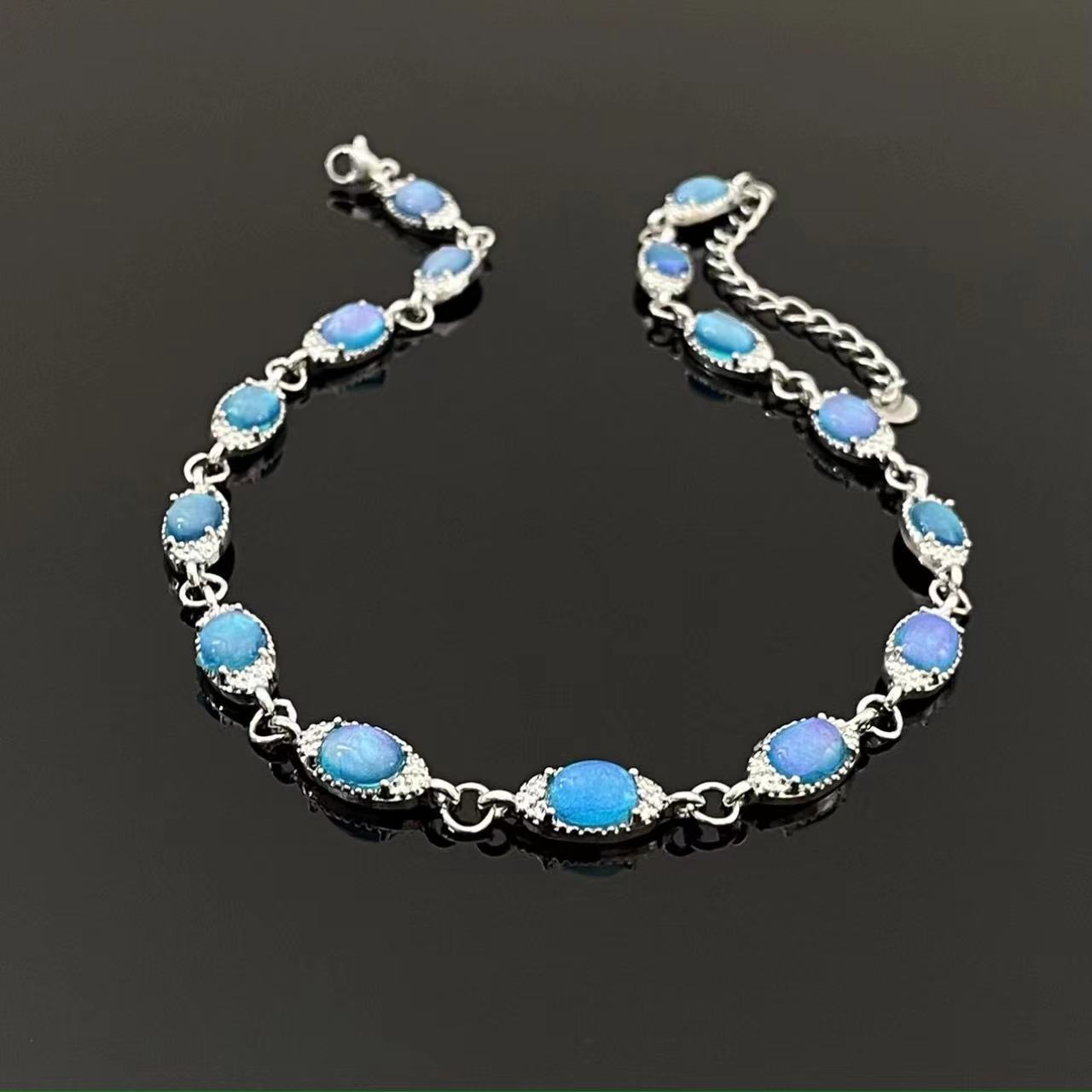 Wholesale Cool blue zircon necklace