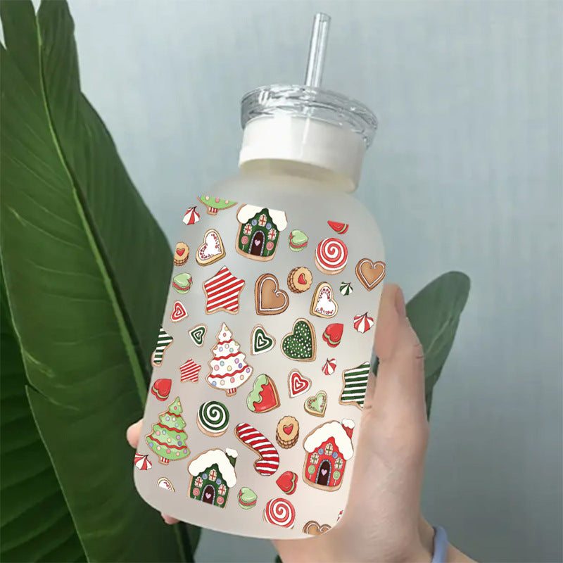 Wholesale Paste Glass Crystal Label 16oz Cup UV DTF Wraps