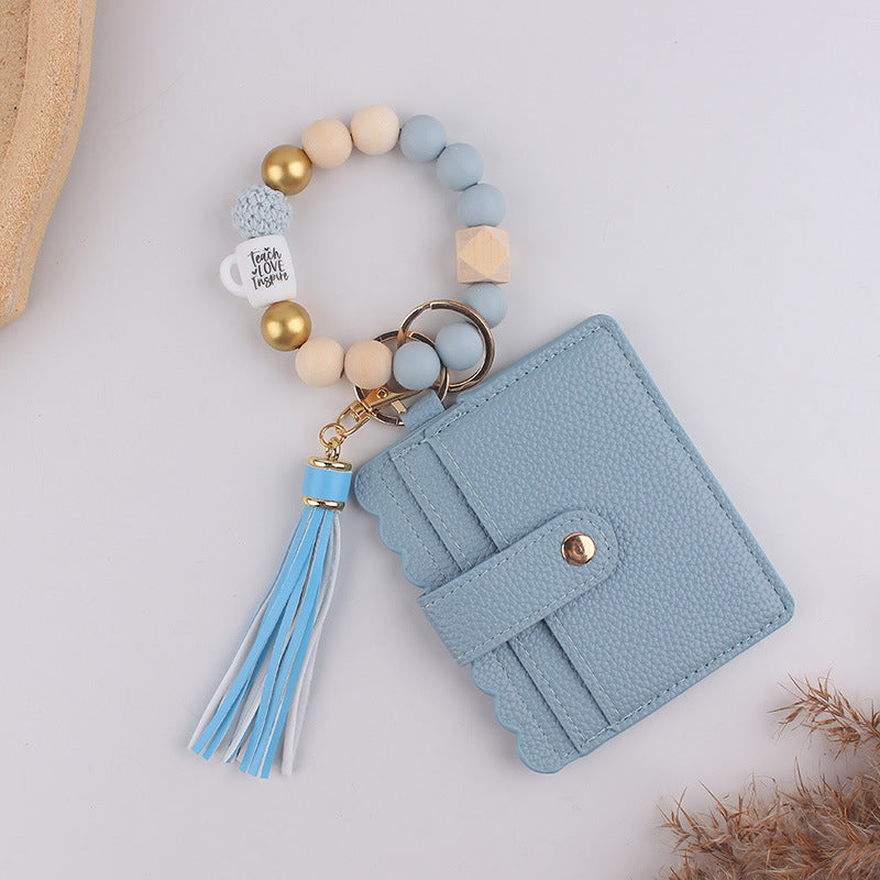 Wholesale Silicone Key Card Holder Wristlet  keychain