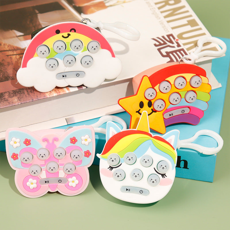 Wholesale Mini Whack-a-mole Game Console Card Illuminated Keychain