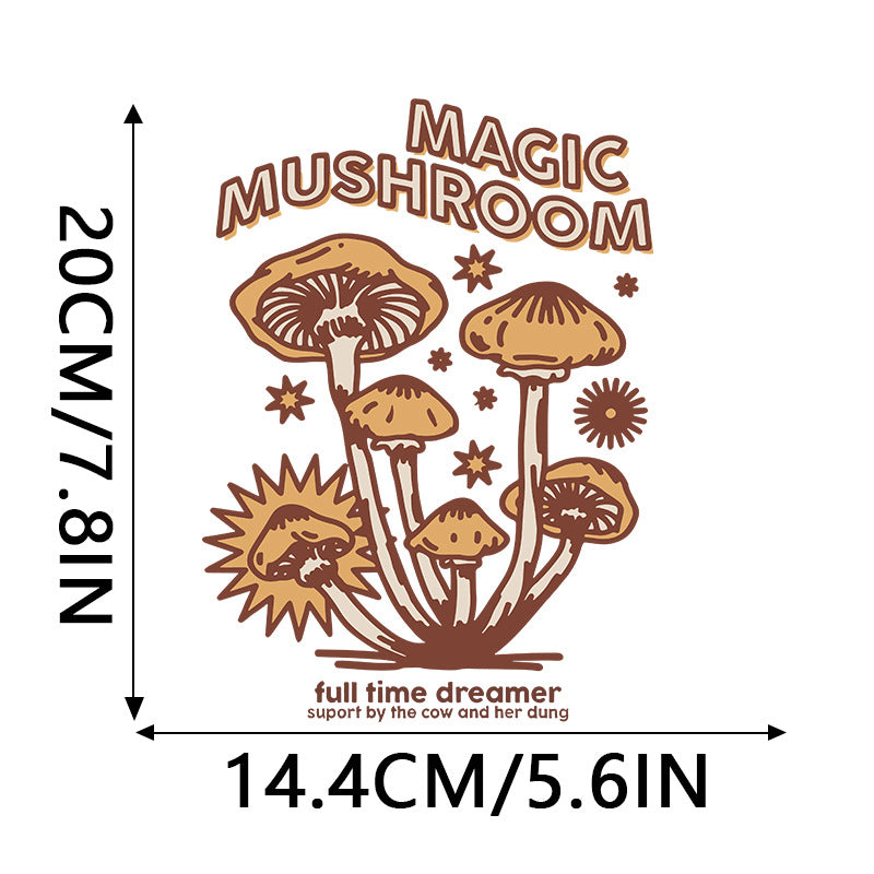 Wholesale 10pcs Colorful Flower Cartoon Mushroom UV DTF Ready to Press Transfers Wraps