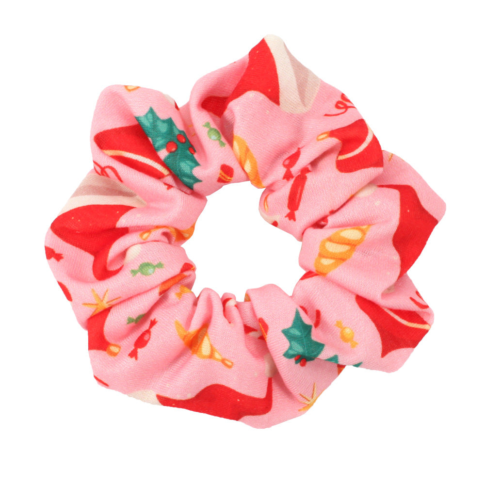 Wholesale Christmas Snowman Bell Santa Claus Deer Antler Hat Large Intestine Hairband