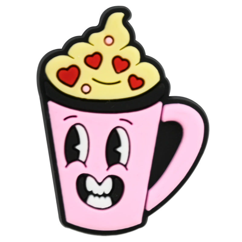 Wholesale Random 100pcs Valentine' s Day series diverse cartoon Croc Charms