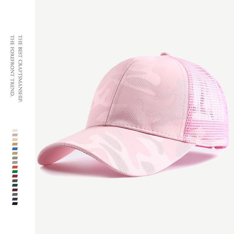 Wholesale Versatile Camouflage Sports Breathable Mesh Hard Top Baseball Cap