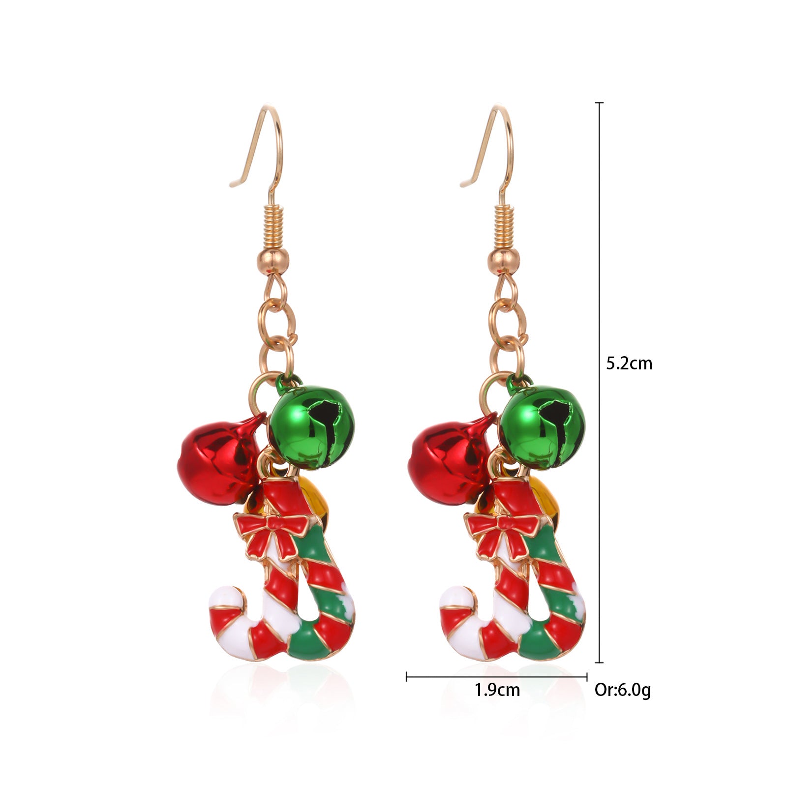 Wholesale Christmas Fashion Creative Bell Snowman Elk Earrings