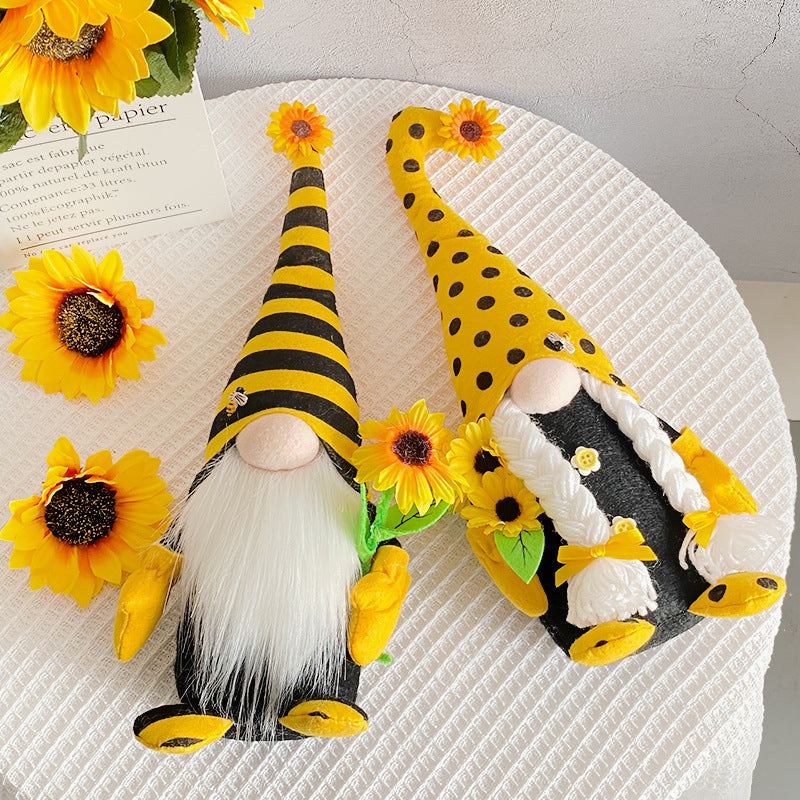 Wholesale Bee Festival Long Hats, Fabric Figurine Ornaments