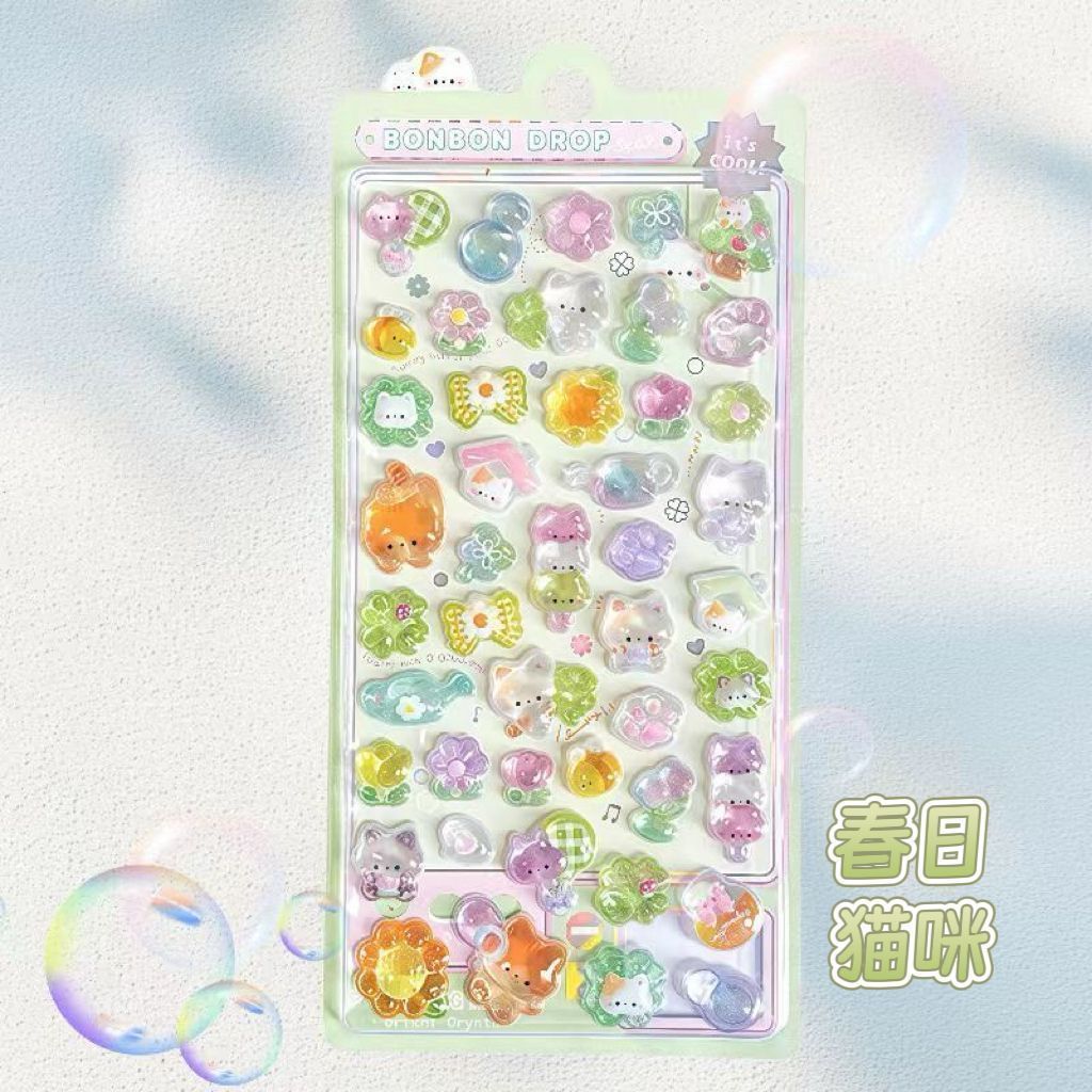 Wholesale Ocean Planet Cartoon Cute Animal 3D Stickers OLY Exclusive