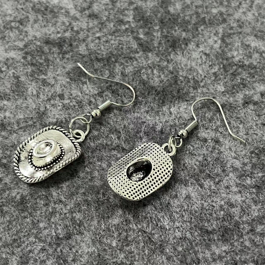 Wholesale retro old western cowboy style animal jewelry earrings