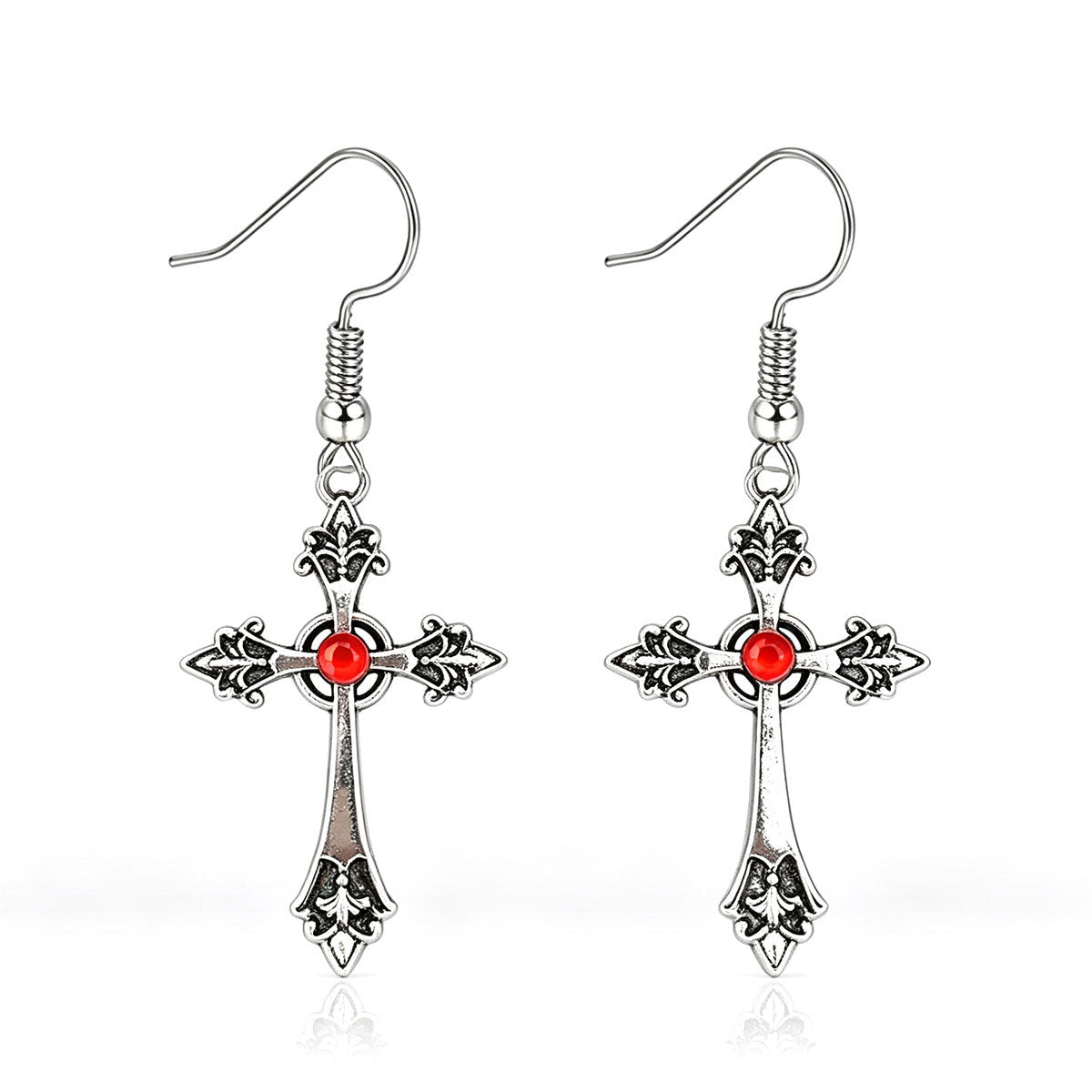 Wholesale Retro Gothic Horror Style  Earrings With Bat Skeleton  Ghost Design Zinc Alloy Enamel Jewelry Accessory For Boutique Resale