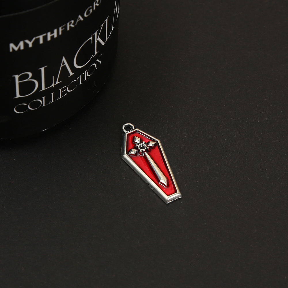 Wholesale 50PCS Vintage red heart pendant