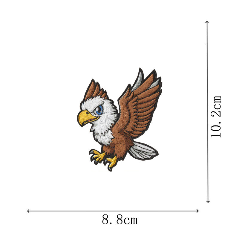 Wholesale 12 Pcs Eagle Motorcycle Embroidered Patches Large DIY Sew On et Badge Chic Fashion Biker Decor Gift For Resale