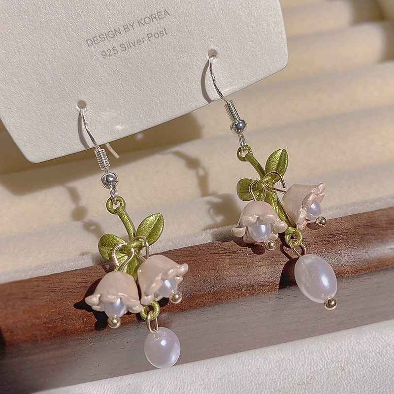 Wholesale Ancient Campanula Orchid Fairy Pearl Clavicle Alloy Necklaces