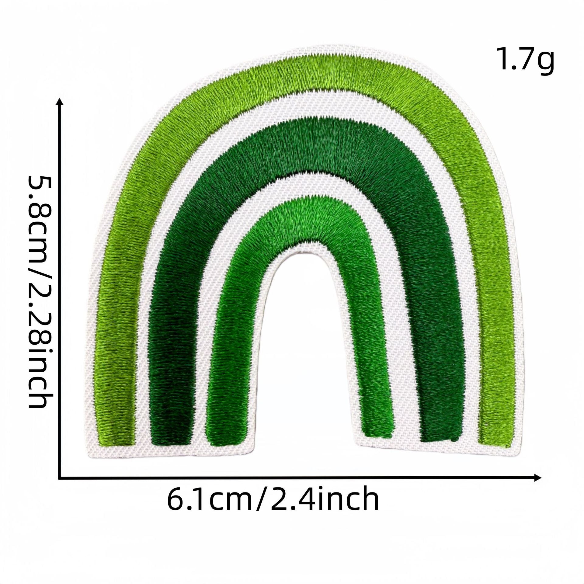 Wholesale Forest Fairy Embroidered Patches Green Macaron Design Iron On Applique Fashion Decorative Gift
