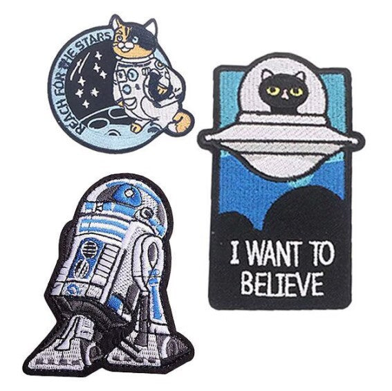 Wholesale Stylish Polyester Embroidered Astronaut Space Patch For Kids Clothing And DIY Crafts OLY Exclusive