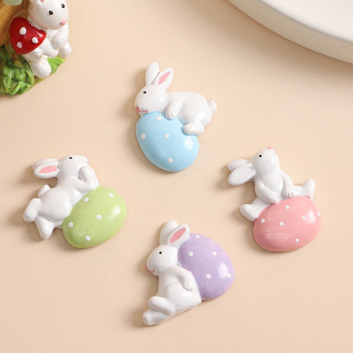 Wholesale Easter Decorations Mini Easter Bunny Easter Egg Fridge Magnet