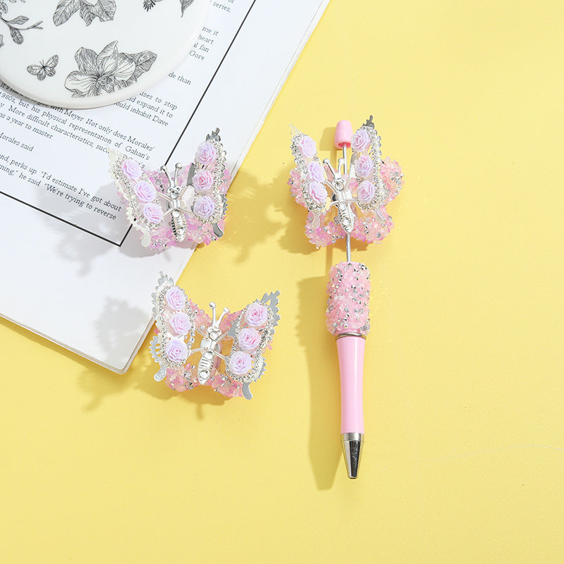 Wholesale 10pcs Heavy Industries Butterfly Flower Handmade Beads