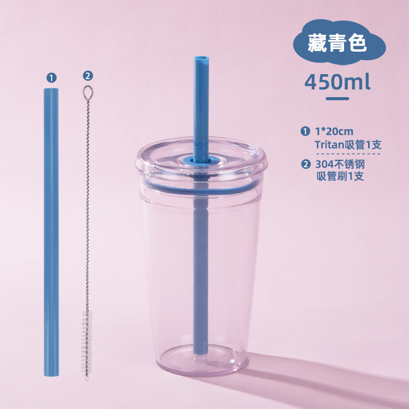 Wholesale Candy colored straw water cup