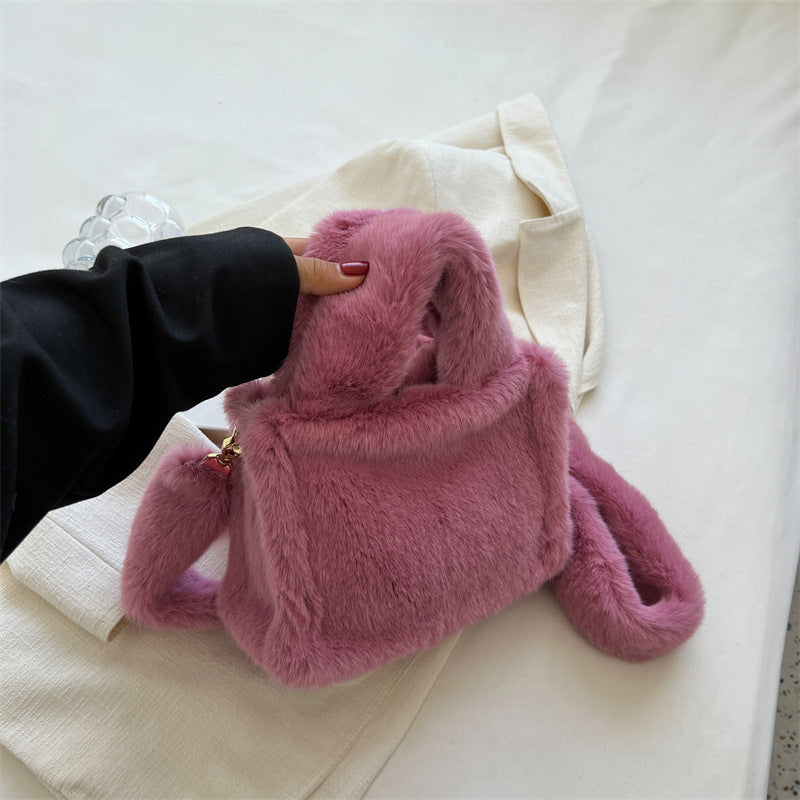 Wholesale Plush Bags Shoulder Crossbody Bags Hand-held Furry Bags