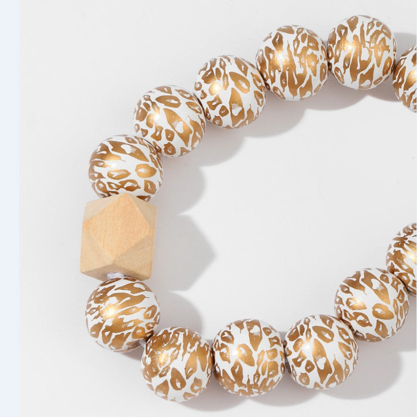 Wholesale Wooden Beaded Wrist Keychain