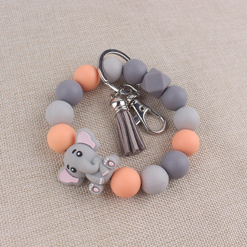 Wholesale Silicone Cartoon Animal Keychain