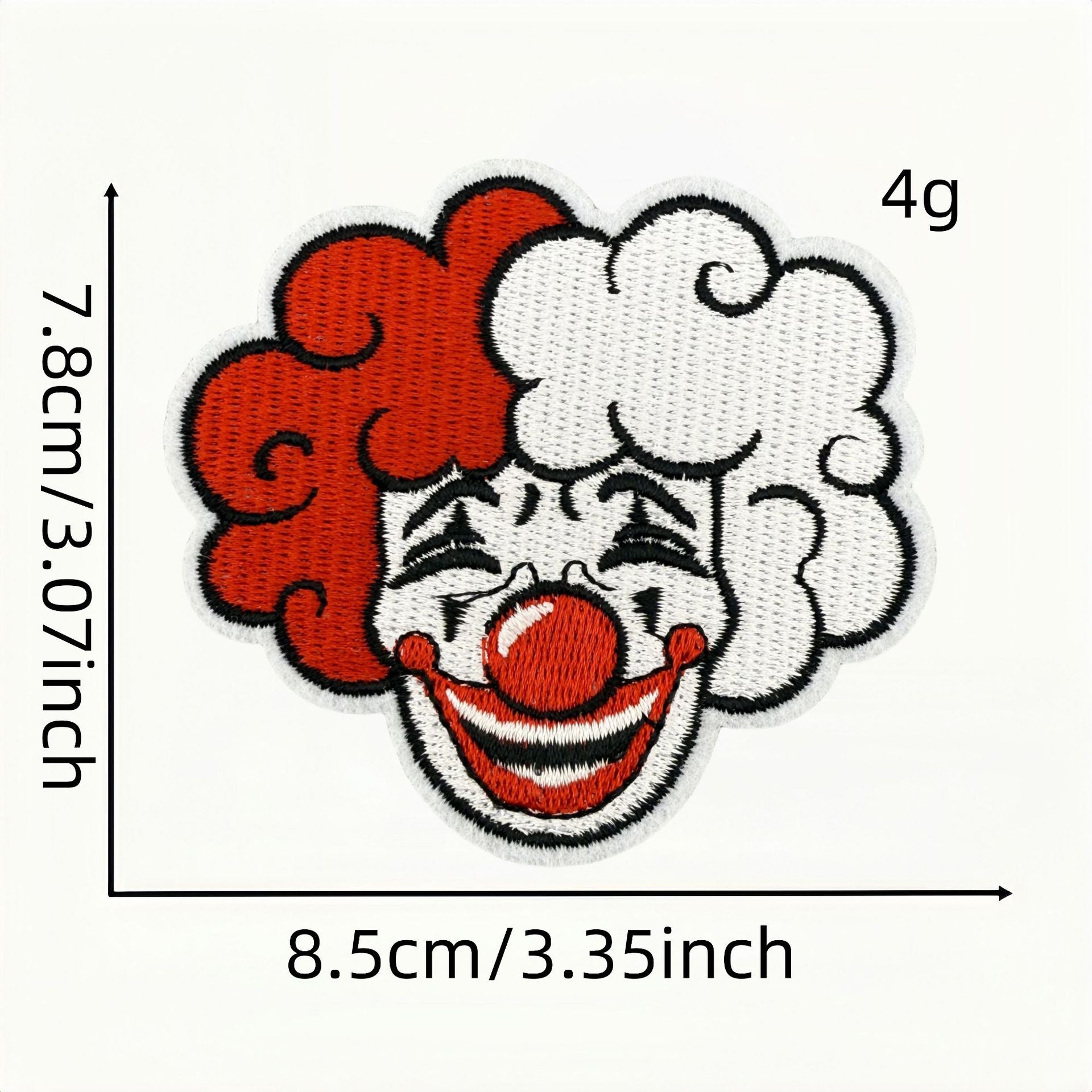 Wholesale Carnival cartoon red clown DIY patches