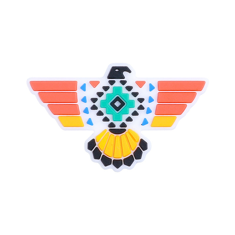 Wholesale 20pcs Cartoon Western Style Cow Head Silicone Beads