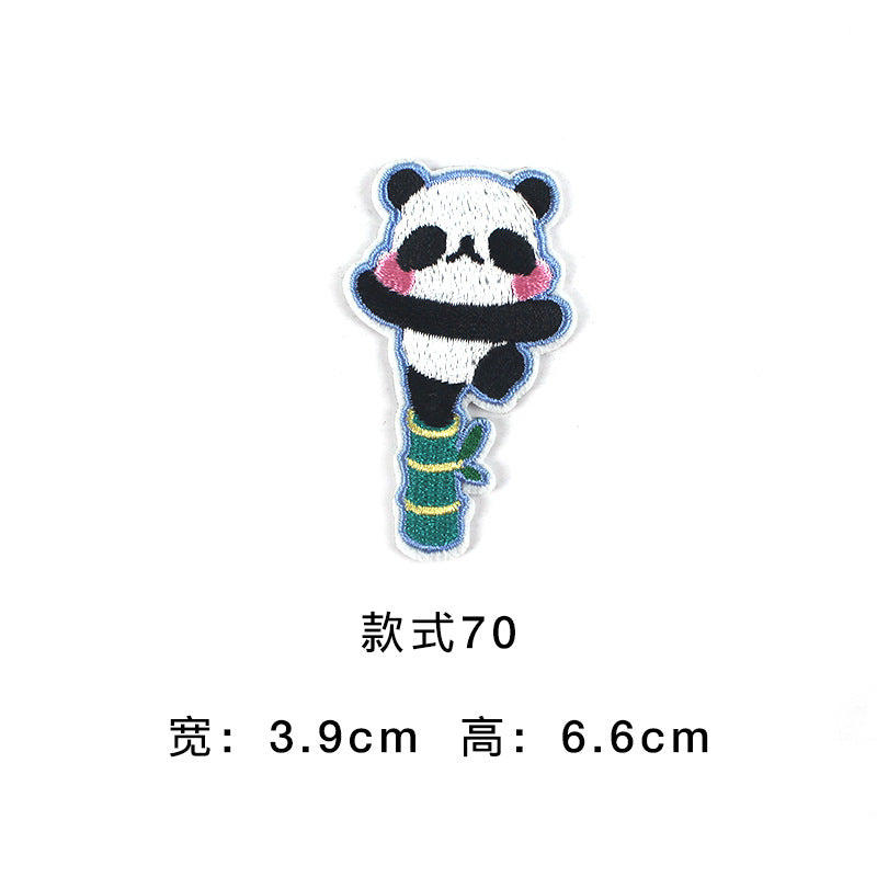 Wholesale Cute Cartoon Embroidered Cloth Patches Self Adhesive Badges For Coat Decoration DIY Craft Supply Gift
