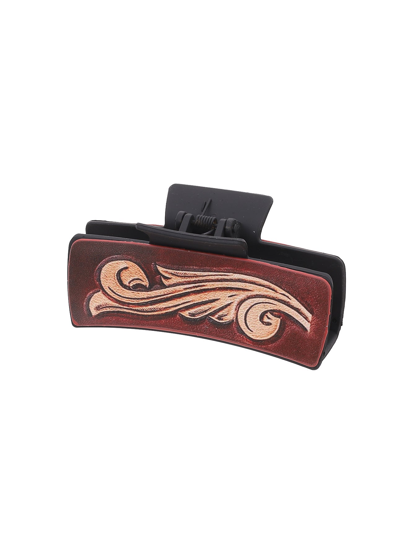 Wholesale Western Wind Denim Wind Sunflower Leather Hairpin Women's Shark Clip Grab Clip