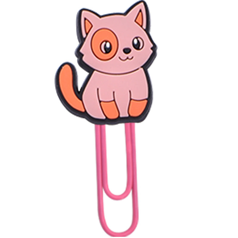 Wholesale  Random 50pcs/pack   Colorful cartoon cat bookmark