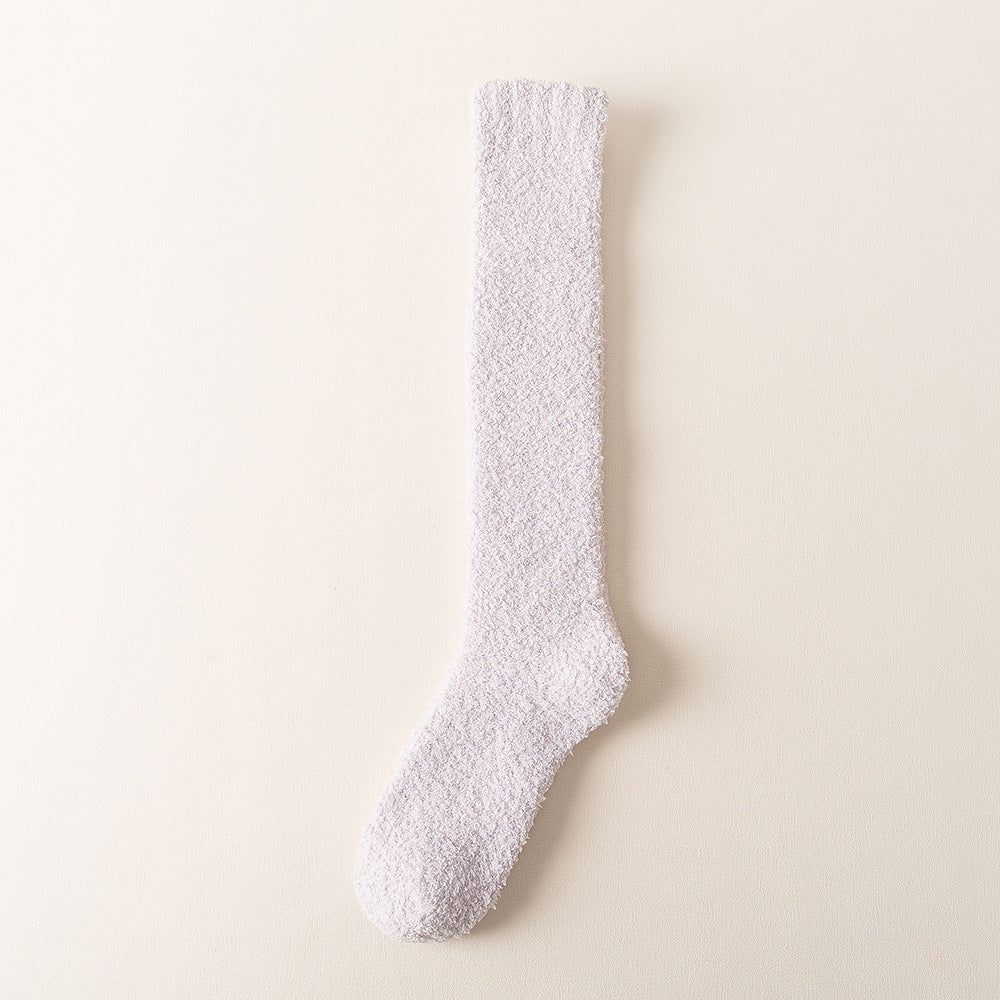 Wholesale Coral Fleece Calf Socks with Thickened Fleece Without Shedding Hair